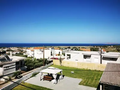 a view from the roof of a house at Douranakis house Seaview Apartment in Chania Town
