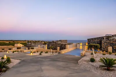 a view of the house from the driveway at FYSIOPHYLIA VILLAS in Frangokastello