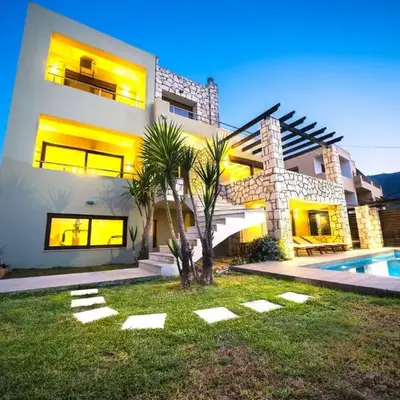 Villa Majestic Crete heated pool and sauna
