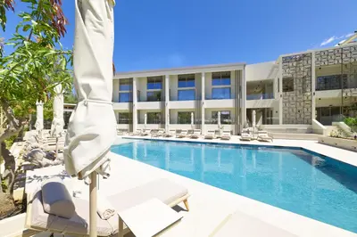 an image of a swimming pool at a hotel at Inea Sole Boutique Hotel in Kato Daratso