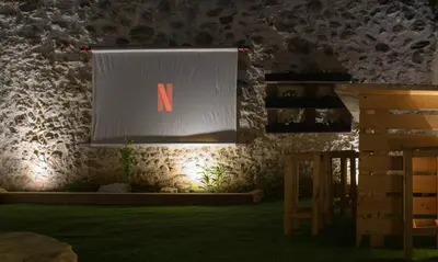 a sign with the letter n on it in a room at Little gem by the sea in Chania Town