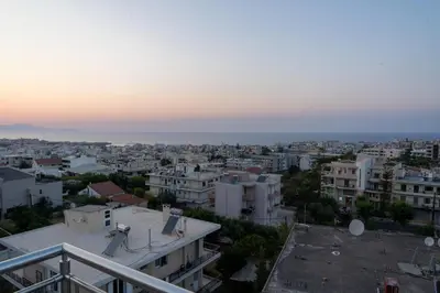 a view of the city from the roof of a building at EDEL Suite in Chania Town