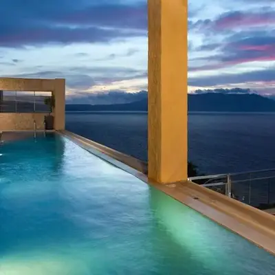 Beachfront Ravdoucha Epavlis Eleni Villa - Pool