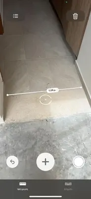 a room with a floor with white stickers on it at AZOGIRE Resort in Azoyirés