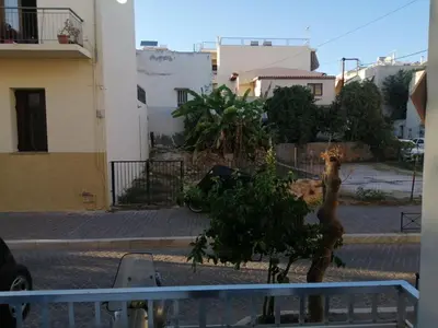 a view of a street from a balcony at Ελευθέριος rooms 2 in Chania Town