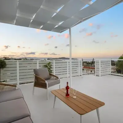 2 bd sea view sun terrace apartment 500 meters walk to the beach