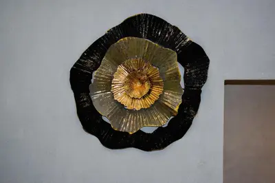 a seashell hanging on a wall at Vasiliki Venetian suites in Chania Town