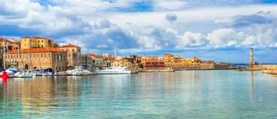 a group of boats are docked in a harbor at Elaida Home in Psathoyiánnos