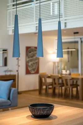 a bowl on a table in a living room at Kormoranos-Hydrobates Waterfront Villa in Chania Town
