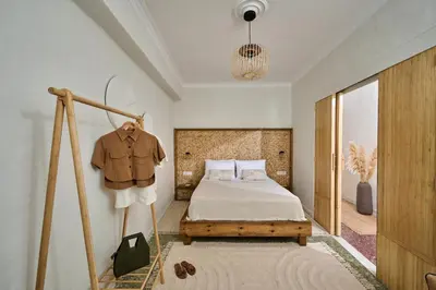 a bedroom with a bed in a room at Atria Serenity Stay in Chania Town