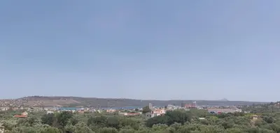 a view of a city from a hill at Souda Bay View Retreat in Souda