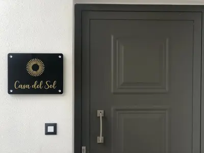 a door with a sign that sayscan did not sell at Casa del Sol - Kalathas in Kalathas