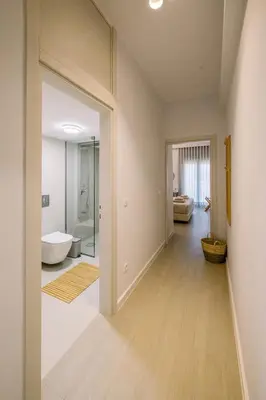 a bathroom with a tub and a toilet in a room at Terra Chic Retreat Suite in Chania Town