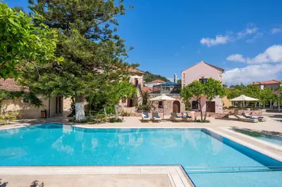 an image of a swimming pool at a house at Spilia Village Hotel & Villas in Spiliá