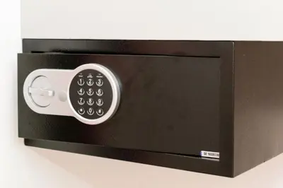 a microwave oven with a control panel on it at Diamond Luxury Suites in Chania Town
