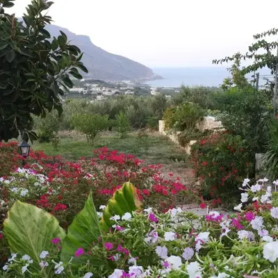 Chrissi's house with garden and sea view Zerviana
