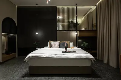 a bedroom with a large bed in a room at Divino Suites Chania in Chania Town