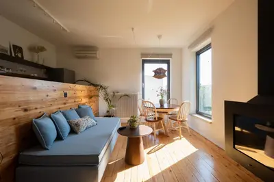 a living room with a couch and a table at MV Living - Retreat in Daratso