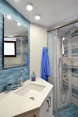 a bathroom with a sink and a shower at Anna 's House - Garden Cottage in Kissamos in Kissamos