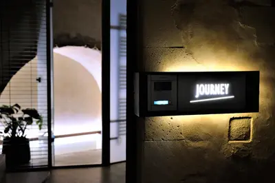 a jumble sign on the side of a wall at The Journey Design Home Chania in Chania Town