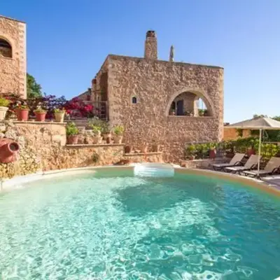 Traditional Crete Villa Villa Green Faskomilia Stunning Views 1 Bedroom
