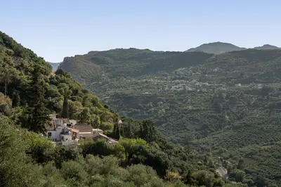 a village on the side of a mountain at Velanis Ηouse, style into nature - secluded in Kissamos