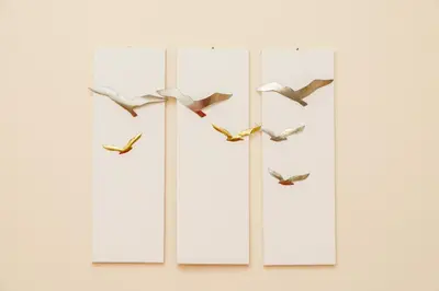 a group of birds flying in a formation at Zefyros Apartments and House in Kissamos