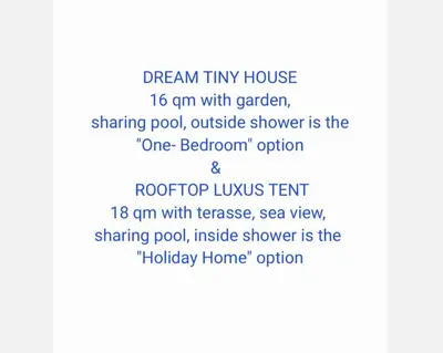 a screenshot of the dream tiny house text at dream tiny house & luxury tent, 6 km from center Chania in Chania Town