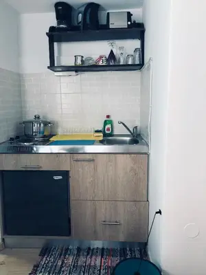 a kitchen with a sink and a counter top at DIONI 2 in Chania Town