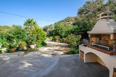 a driveway with a building and a road at Apartment close to Balos-Elafonisi and Falasarna! in Kámbos