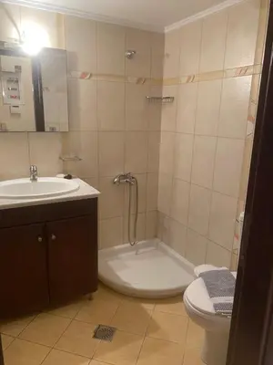 a bathroom with a tub and a sink and a toilet at 