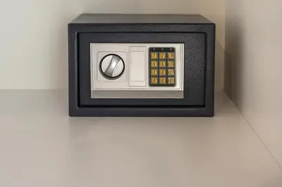 a black and white microwave oven sitting on a wall at Nidus President in Souda