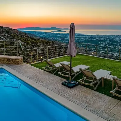 Villa Lia Chania with private ecologic pool and amazing view!