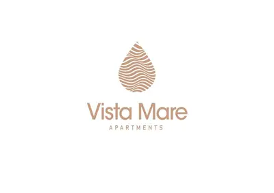 a logo for a mathematics company at Vista Mare in Palaiochóra