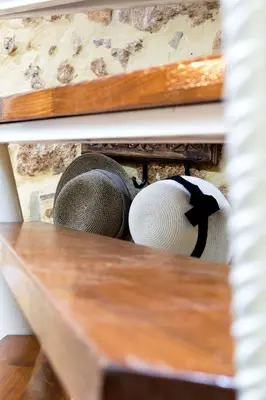 a drawer in a table with some objects at La 'belle Luxury House Chania in Chania Town
