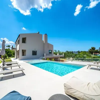Villa Florentina at Chania Suburbs With Private Pool and BBQ