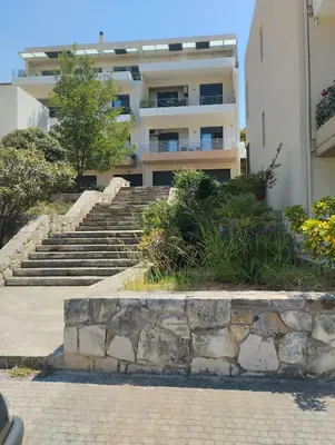 a set of stairs in front of a building at Zoe's Luxury Home - Private Parking in Chania Town