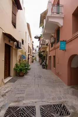 an alley in an old town with buildings at Casa Bollani - Old Town Chania House in Chania Town